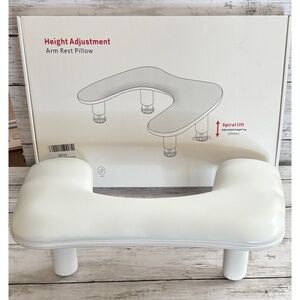 Height Adjustable U-Shaped Arm Rest for Nail Tech